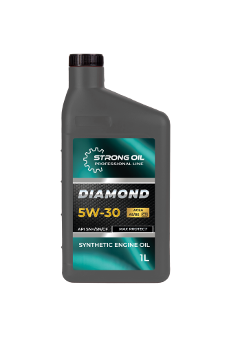 0101480029-SO МАСЛО STRONG OIL DIAMOND ENGINE  5W-30 синтетика (канистра 1л) API SN+/SN/CF ACEA A5