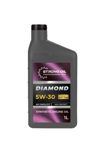 0101480031-SO МАСЛО STRONG OIL DIAMOND ENGINE  5W-30  синтетика (канистра 1л) API SN/SL/CF ACEA A3