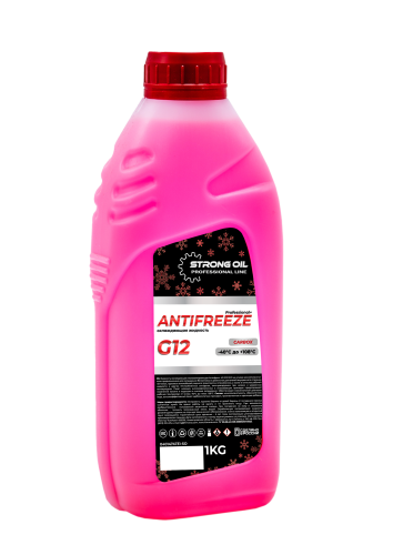0401474731-SO АНТИФРИЗ STRONG OIL ANTIFREEZE G12 Carbox RED (канистр 1кг)